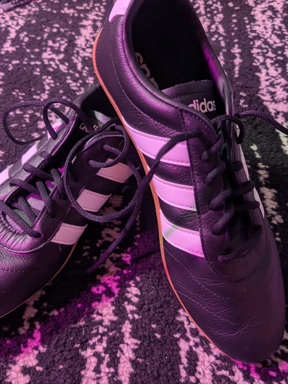 adidas Women’s Black & White Retro Leather Sneakers